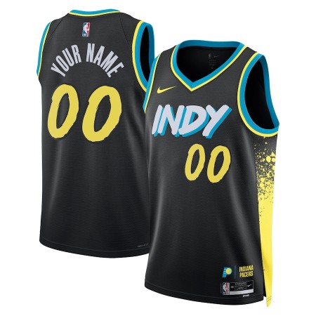 Maillot Basket Homme Indiana Pacers Personnalisé 2023-24 Nike City Edition Noir Swingman